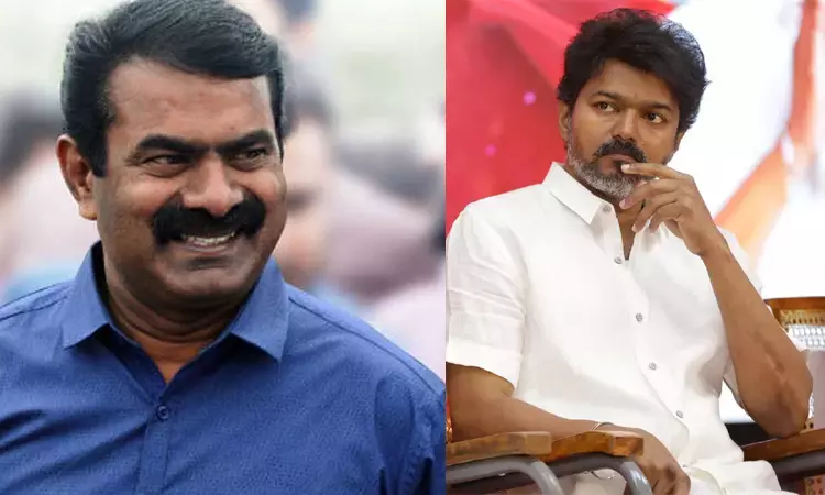 வேடிக்கை காட்ட வரும் சிங்கம்... விஜய் மீது சீமான் விமர்சனம் வேடிக்கை காட்ட வரும் சிங்கம்... விஜய் மீது சீமான் விமர்சனம்