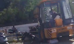 கிரேன் வாகனம் மோதியதில் இருவர் உயிரிழப்பு