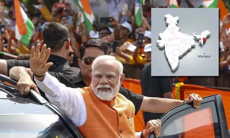 கலவரம் ஏற்பட்டு 2 ஆண்டுகளுக்கு பிறகு பிரதமர் மோடி நாளை மணிப்பூர் பயணம் கலவரம் ஏற்பட்டு 2 ஆண்டுகளுக்கு பிறகு பிரதமர் மோடி நாளை மணிப்பூர் பயணம்