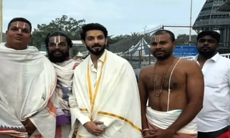 ஏழுமலையான் கோவிலில் சாமி தரிசனம் செய்த அனிருத்