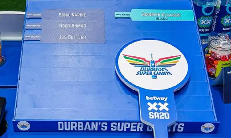 எஸ்.ஏ.20 ஓவர் லீக் கிரிக்கெட்: டர்பன் அணியின் புதிய கேப்டன் அறிவிப்பு