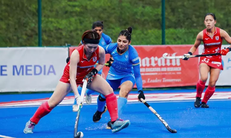 மகளிர் ஆசிய கோப்பை ஆக்கி: சூப்பர்4 சுற்றில் இந்தியா - ஜப்பான் ஆட்டம் டிரா