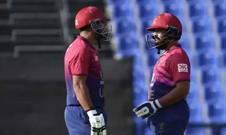 ஷராபு, முகமது வசீம் அரைசதம்; ஓமனுக்கு 173 ரன்கள் இலக்கு நிர்ணயித்த யுஏஇ