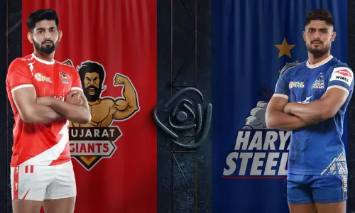 புரோ கபடி லீக்: குஜராத் -  அரியானா ஸ்டீலர்ஸ் அணிகள் இன்று மோதல்