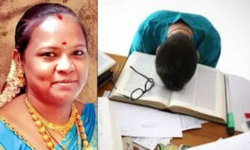 சரியாக படிக்கவில்லை என்று கூறி மகனை பள்ளியில் இருந்து நிறுத்தியதால் விரக்தி.. தாய் எடுத்த விபரீத முடிவு சரியாக படிக்கவில்லை என்று கூறி மகனை பள்ளியில் இருந்து நிறுத்தியதால் விரக்தி.. தாய் எடுத்த விபரீத முடிவு