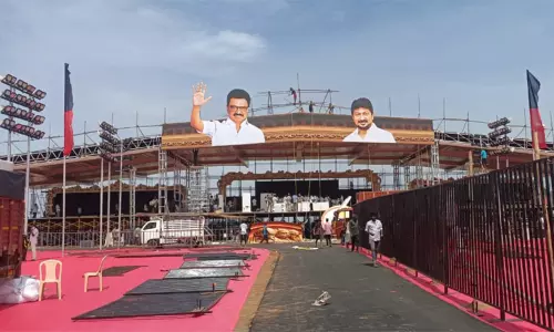 கரூரில் நாளை திமுக முப்பெரும் விழா; 2 லட்சம் பேர் பங்கேற்க ஏற்பாடு