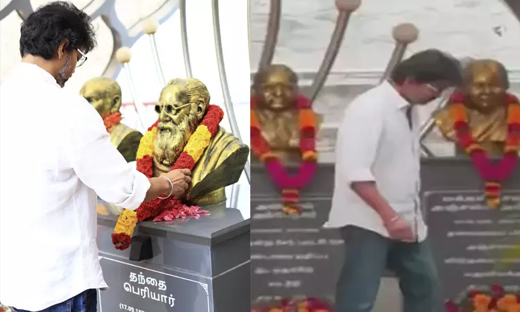  பெரியார் சிலைக்கு தவெக தலைவர் விஜய் மரியாதைதந்தை... ... இன்றைய முக்கியச் செய்திகள்.. சில வரிகளில்.. 17-09-2025