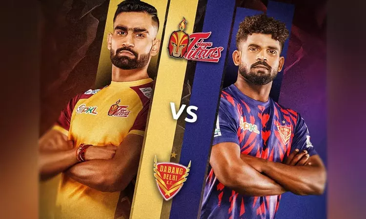 புரோ கபடி லீக்: தபாங் டெல்லி - தெலுங்கு டைட்டன்ஸ் அணிகள் இன்று மோதல்