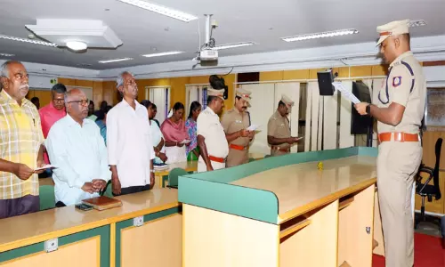 திருநெல்வேலி எஸ்.பி. அலுவலகத்தில் சமூக நீதி நாள் உறுதிமொழி ஏற்பு