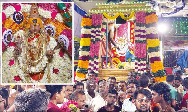 மாவடிபண்ணை கோவில் கொடைவிழா: முத்தாரம்மன் சப்பர பவனி