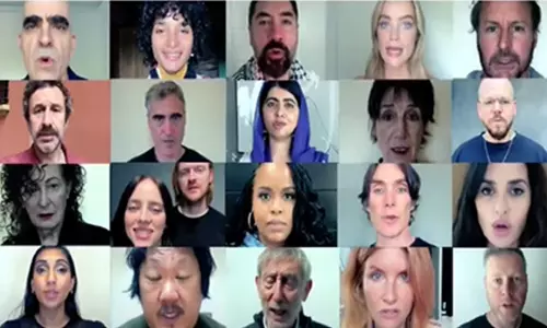 காசா போர் நிறுத்தத்திற்காக ஒன்றிணைந்து குரல் கொடுத்த ஹாலிவுட் நட்சத்திரங்கள் காசா போர் நிறுத்தத்திற்காக ஒன்றிணைந்து குரல் கொடுத்த ஹாலிவுட் நட்சத்திரங்கள்