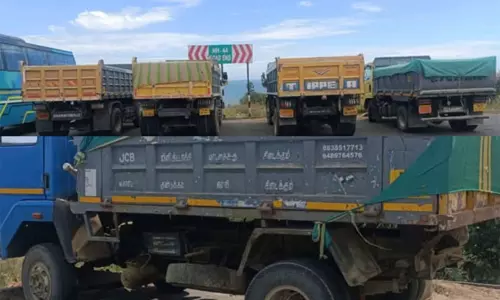 கன்னியாகுமரியில் அதிக பாரம் ஏற்றி வந்த 6 லாரிகளுக்கு ரூ.2.1 லட்சம் அபராதம்