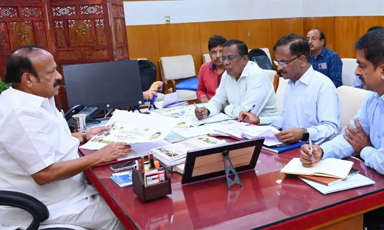 வேளாண் வணிகத் திருவிழா முன்னேற்பாடுகள் - அமைச்சர் எம்.ஆர்.கே.பன்னீர்செல்வம் ஆய்வு