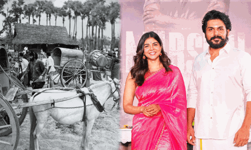 ‘மார்ஷல்’ படத்துக்காக ராமேசுவரத்தில் போடப்பட்டுள்ள பிரமாண்ட செட் ‘மார்ஷல்’ படத்துக்காக ராமேசுவரத்தில் போடப்பட்டுள்ள பிரமாண்ட செட்