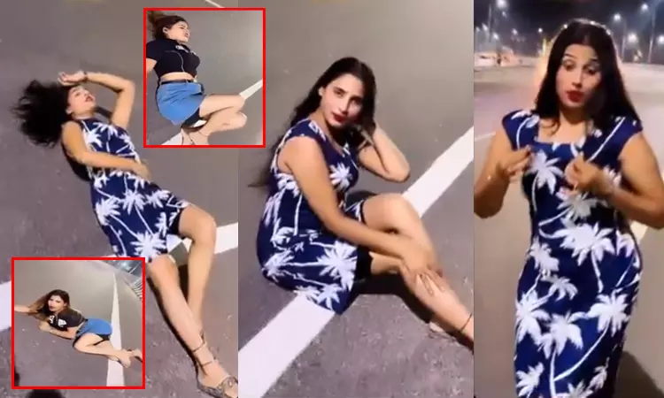 ரீல்சுக்காக சாலையில் ஆபாச செயல்களில் ஈடுபட்ட இளம்பெண்கள்; ஸ்தம்பித்த வாகனங்கள்:  வைரலான வீடியோ