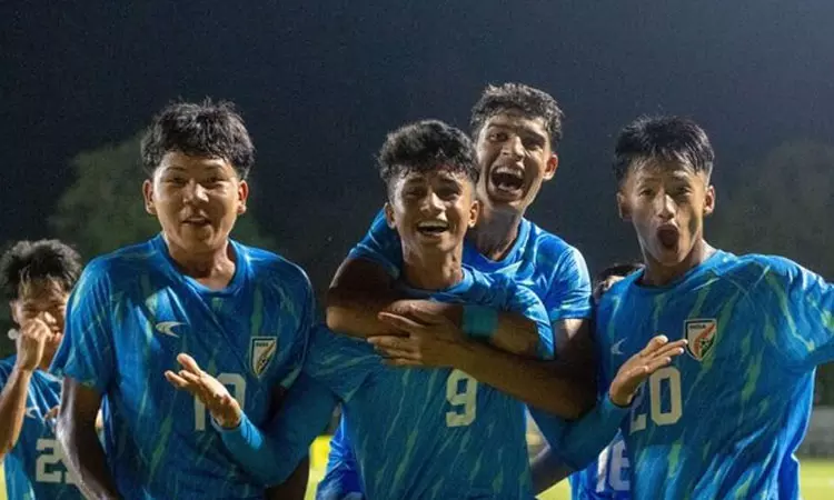 கால்பந்து போட்டி: பாகிஸ்தானை வீழ்த்திய இந்தியா