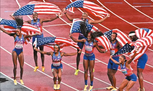 உலக தடகள சாம்பியன்ஷிப்: முதலிடத்தை பிடித்த அமெரிக்கா