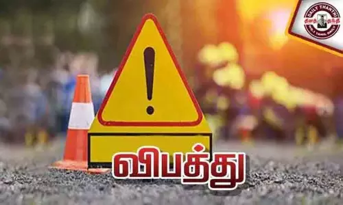 சென்னையில் அரசு பேருந்துகள் நேருக்கு நேர் மோதி விபத்து - 8 பேர் காயம்