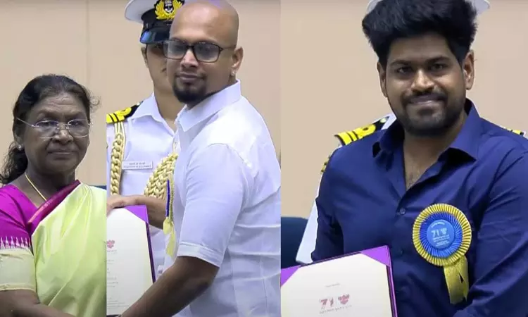 71வது தேசிய திரைப்பட விருதுகள்:   3 தேசிய விருதை பெற்ற ‘பார்க்கிங்’ படக்குழு