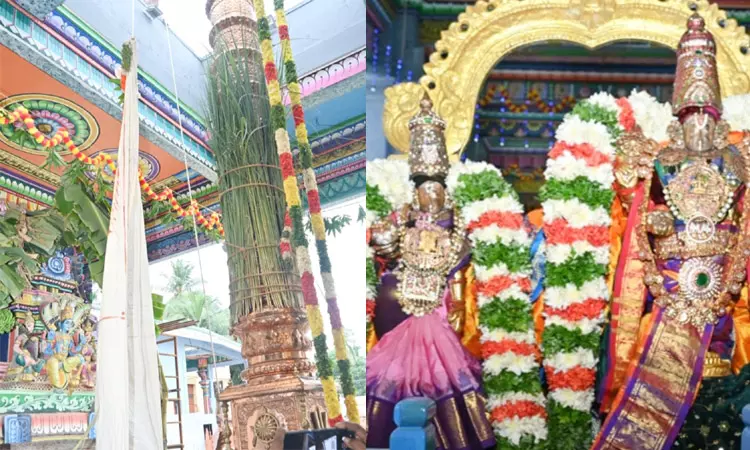 திருநாகேஸ்வரம் ஒப்பிலியப்பன் கோவிலில் புரட்டாசி பெருவிழா தொடங்கியது