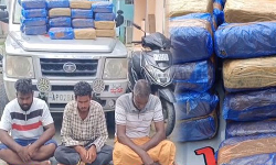 கிருஷ்ணகிரியில் 100 கிலோ கஞ்சா பறிமுதல்