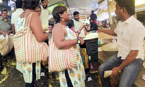 ஆடை குறித்து விமர்சனம்: கல்லூரி மாணவி- பூ வியாபாரி இடையே வாக்குவாதம் - வைரல் வீடியோ ஆடை குறித்து விமர்சனம்: கல்லூரி மாணவி- பூ வியாபாரி இடையே வாக்குவாதம் - வைரல் வீடியோ