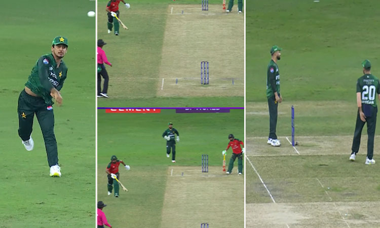 2 பேட்ஸ்மேன்களும் ஒரே முனையில்.. எளிதான ரன் அவுட் வாய்ப்பை கோட்டை விட்ட பாக்... ரசிகர்கள் கிண்டல்