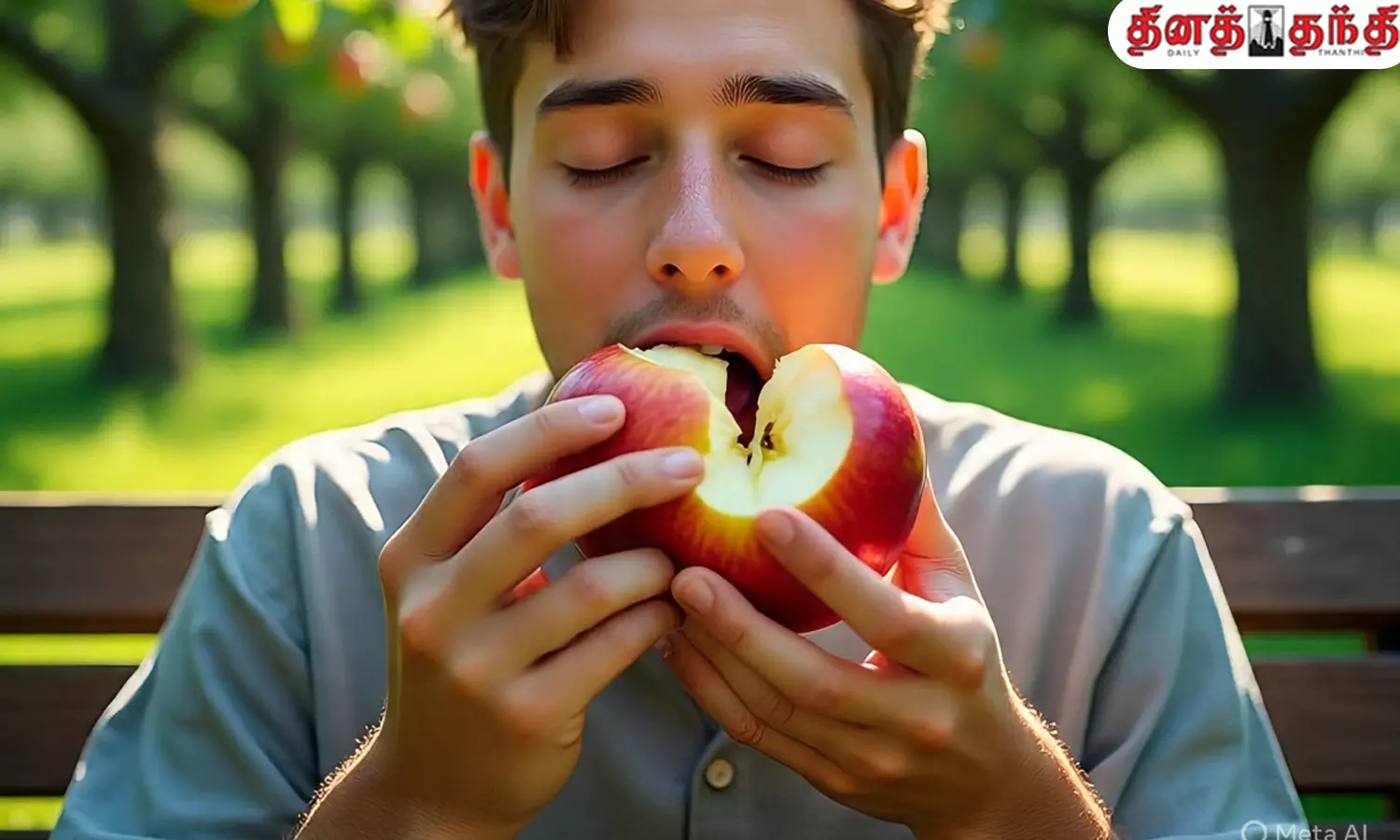 காலையில் வெறும் வயிற்றில் ஆப்பிள் சாப்பிடலாமா?