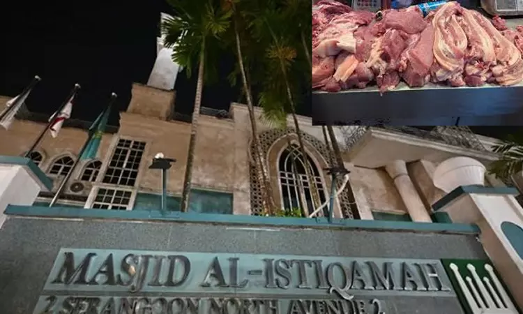 மத வழிபாட்டு தலத்திற்கு பார்சலில் வந்த பன்றி இறைச்சி - போலீசார் விசாரணை