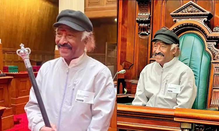 ஆஸ்திரேலியா நாடாளுமன்றத்தில் தேவாவுக்கு கவுரவம் - அவைத்தலைவர் இருக்கையில் அமர்ந்தார்