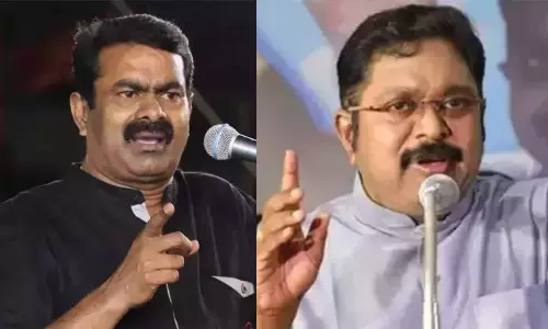 அண்ணா, எம்.ஜி.ஆர். குறித்த சீமானின் அருவெறுக்கத்தக்க பேச்சு கடும் கண்டனத்திற்குரியது - டிடிவி தினகரன் அண்ணா, எம்.ஜி.ஆர். குறித்த சீமானின் அருவெறுக்கத்தக்க பேச்சு கடும் கண்டனத்திற்குரியது - டிடிவி தினகரன்