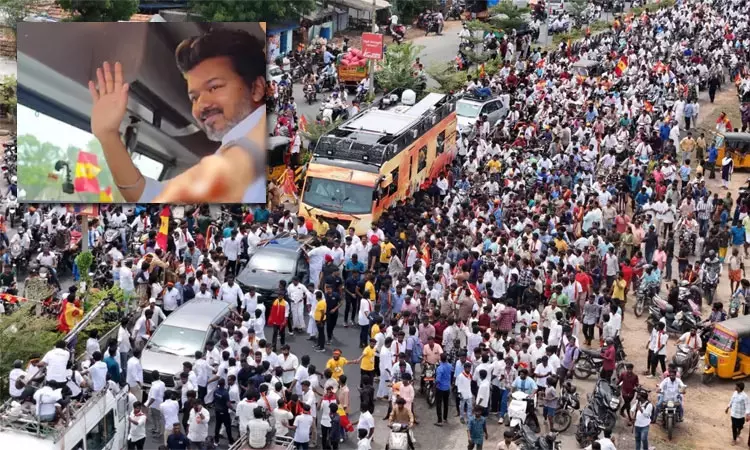 கரூர்:  விஜய் பிரசார கூட்ட நெரிசலில் சிக்கி 10 பேர் பலி