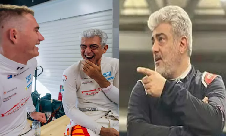 ஸ்பெயினில் நடைபெறவுள்ள கார் பந்தயத்துக்கு தயாரான அஜித்