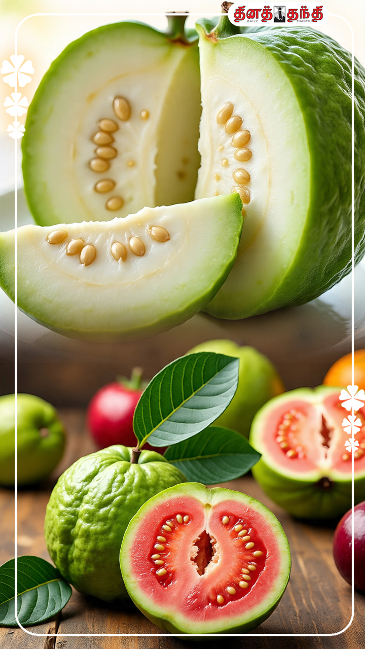 வெள்ளை கொய்யா - சிவப்பு கொய்யா.. எது சிறந்தது தெரியுமா? வெள்ளை கொய்யா - சிவப்பு கொய்யா.. எது சிறந்தது தெரியுமா?