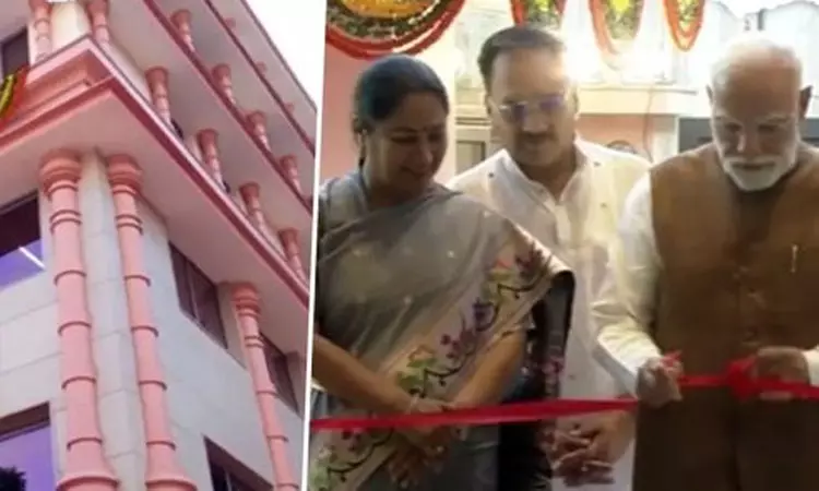 பாஜகவின் புதிய கட்டிடத்தை திறந்து வைத்த பிரதமர் மோடி