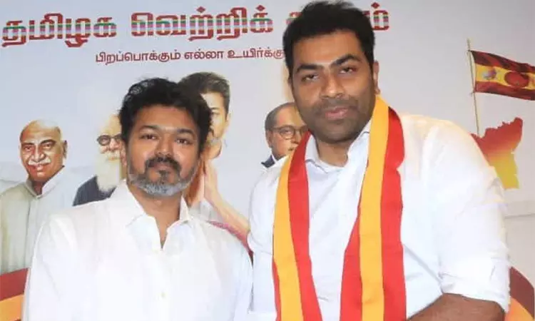 தவெக நிர்வாகி ஆதவ் அர்ஜுனா மீது வழக்குப்பதிவு