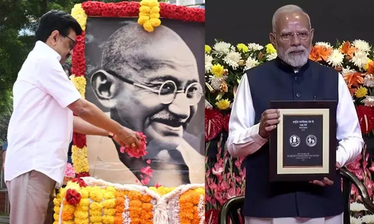 ஆர்எஸ்எஸ் நினைவு நாணயத்தை வெளியிட்ட பிரதமர் மோடி - முதல்-அமைச்சர் மு.க.ஸ்டாலின் விமர்சனம்