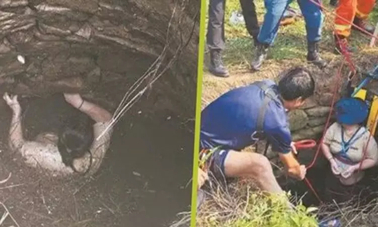 கிணற்றில் விழுந்து 54 மணி நேரமாக போராடிய பெண்