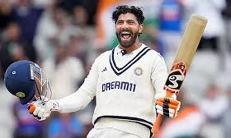 6வது டெஸ்ட் சதத்தை பதிவு செய்தார்  ரவீந்திர ஜடேஜா