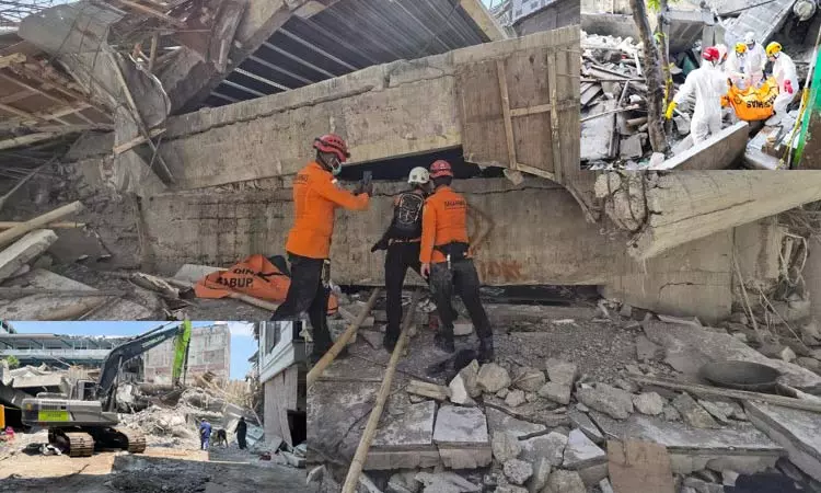 இந்தோனேசியாவில் மதப்பள்ளி இடிந்து விபத்து  பலி எண்ணிக்கை 13 ஆக உயர்வு