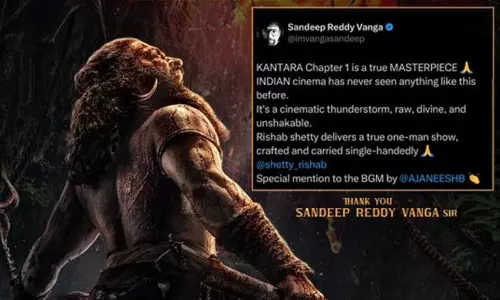 இந்திய சினிமா இதுவரை கண்டிராத படம் காந்தாரா சாப்டர் 1- இயக்குனர் சந்தீப் ரெட்டி வங்கா இந்திய சினிமா இதுவரை கண்டிராத படம் காந்தாரா சாப்டர் 1- இயக்குனர் சந்தீப் ரெட்டி வங்கா