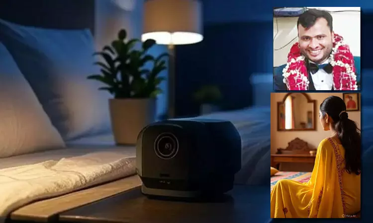 படுக்கை அறையில் கேமரா: மனைவியுடன் நெருக்கமாக இருந்த வீடியோவை நண்பர்களுக்கு அனுப்பிய வாலிபர்