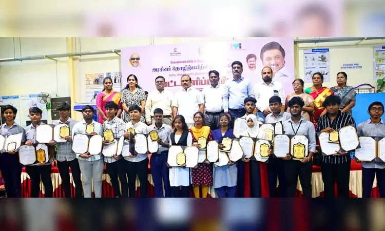 கிண்டி அரசினர் தொழிற்பயிற்சி நிலைய பட்டமளிப்பு விழா: அமைச்சர் சி.வி.கணேசன் பங்கேற்பு