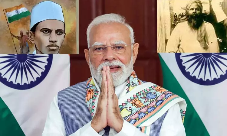 திருப்பூர் குமரன், சுப்பிரமணிய சிவா பிறந்த நாள்; பிரதமர் மோடி புகழாரம் திருப்பூர் குமரன், சுப்பிரமணிய சிவா பிறந்த நாள்; பிரதமர் மோடி புகழாரம்