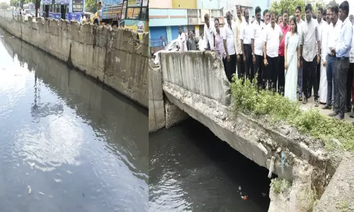 தண்டையார்பேட்டையில் தடுப்புச் சுவர் கட்டும் பணி: மேயர் பிரியா ஆய்வு தண்டையார்பேட்டையில் தடுப்புச் சுவர் கட்டும் பணி: மேயர் பிரியா ஆய்வு