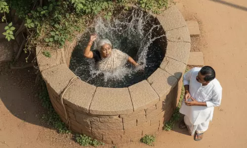 குடும்ப தகராறில் ஆத்திரம்: மாமியாரை கிணற்றுக்குள் வீசிய மருமகன்