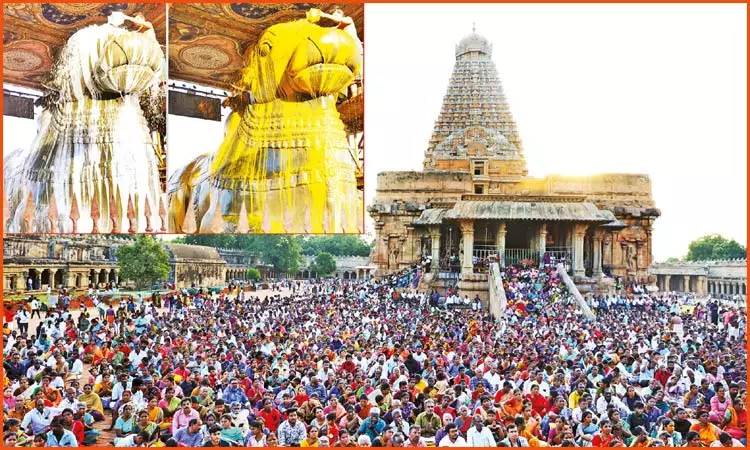 சிவன் கோவில்களில் சனி பிரதோஷ விழா: நந்திக்கு மகா அபிஷேகம்.. திரளான பக்தர்கள் தரிசனம் சிவன் கோவில்களில் சனி பிரதோஷ விழா: நந்திக்கு மகா அபிஷேகம்.. திரளான பக்தர்கள் தரிசனம்