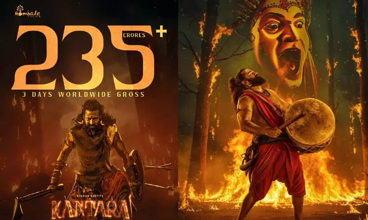 3 நாட்களில் ரூ. 235 கோடி வசூலித்த “காந்தாரா சாப்டர் 1”