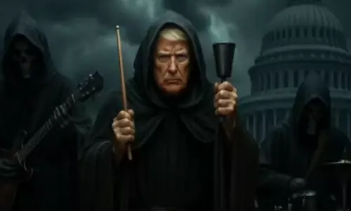 நரக தூதரானார் அமெரிக்க ஜனாதிபதி டிரம்ப்.. வலைத்தளங்களில் வைரலாகும் ஏ.ஐ. வீடியோ