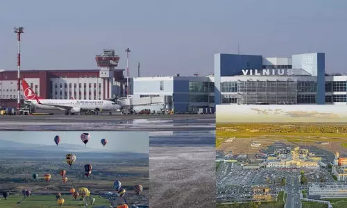 விமான நிலையம் அருகே பறந்த மர்ம பலூன்கள்; விமான சேவை நிறுத்தம்